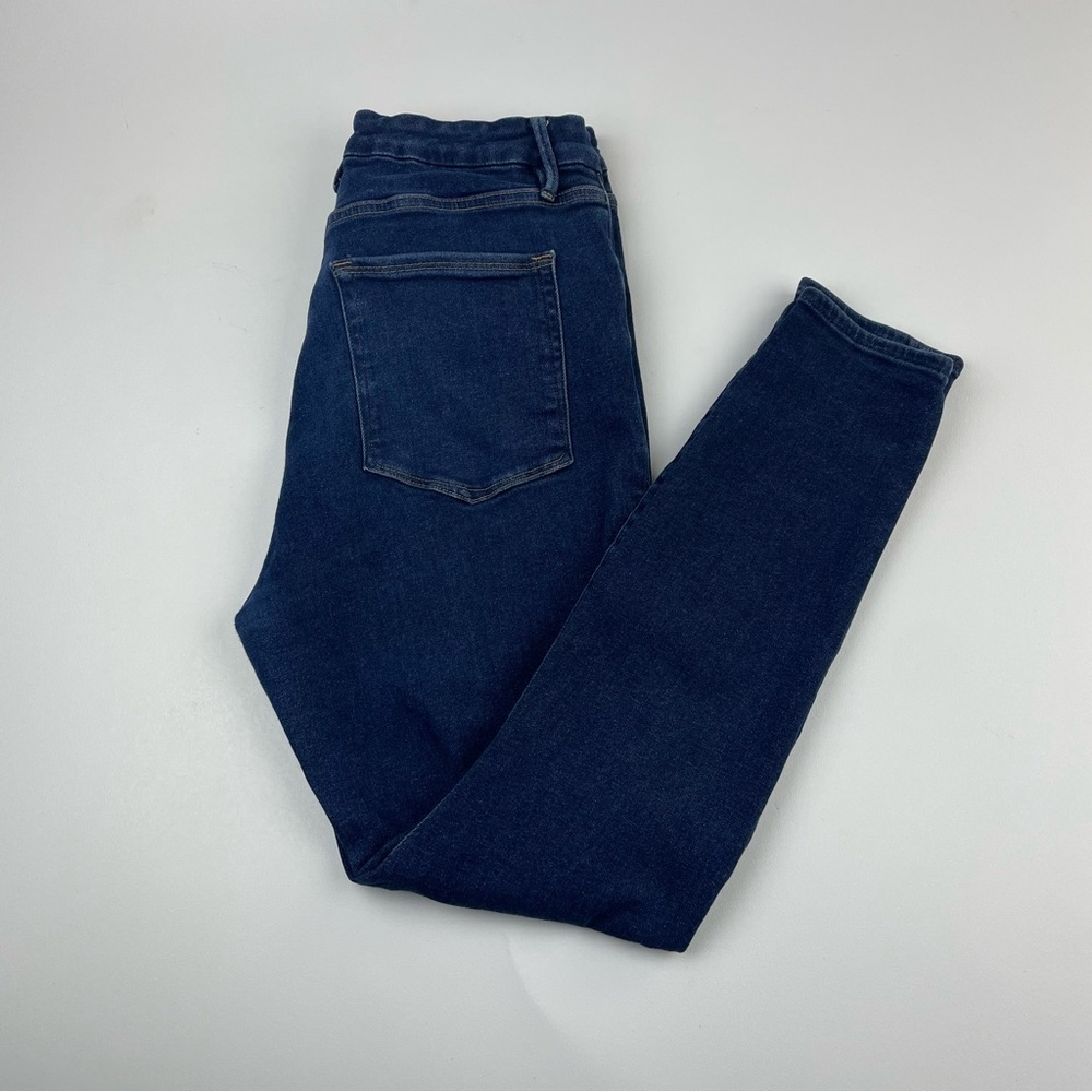 Good American Style GLCC941T Good Legs Crossover Waist Blue369 Size 15